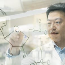 Yong (Tiger) Zhang of USC Mann was awarded a five-year, $2.5 million National Institutes of Health (NIH) grant to fund a study that could lead to the development of new therapeutics for triple-negative breast cancer. (Photo by Isaac Mora)