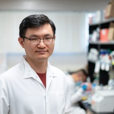Zhipeng Lu of USC Mann was awarded a $2.2 million NIH grant. (Photo by Isaac Mora)